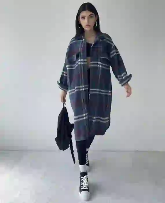 Καρο Πουκαμισο Oversize