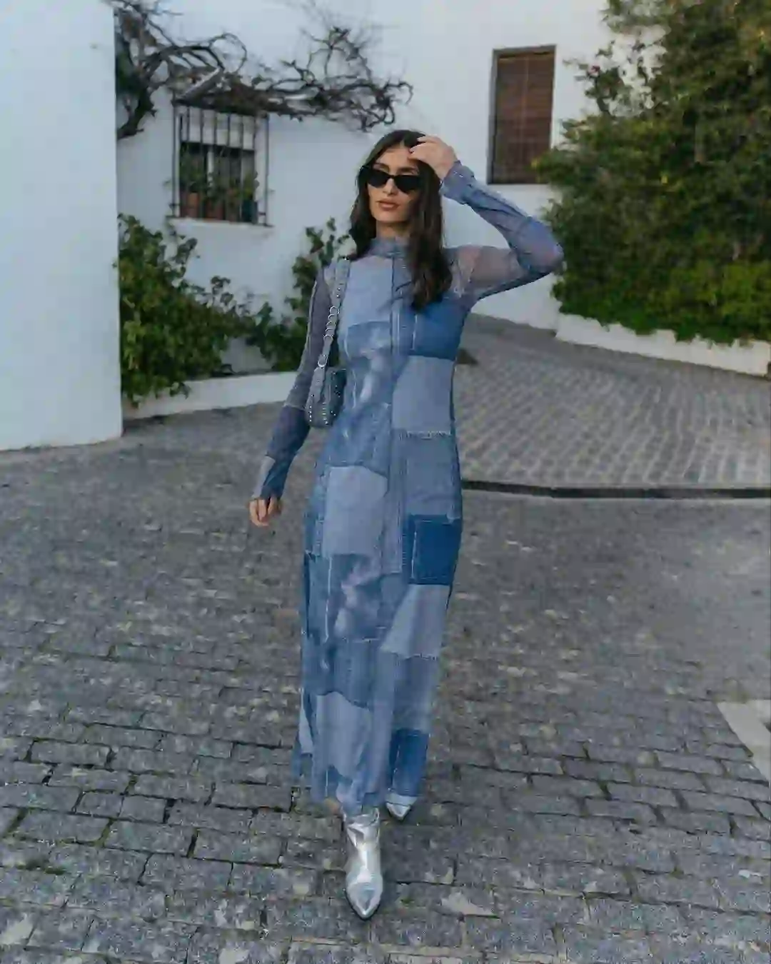 Φορεμα απο τουλι - Μπλε