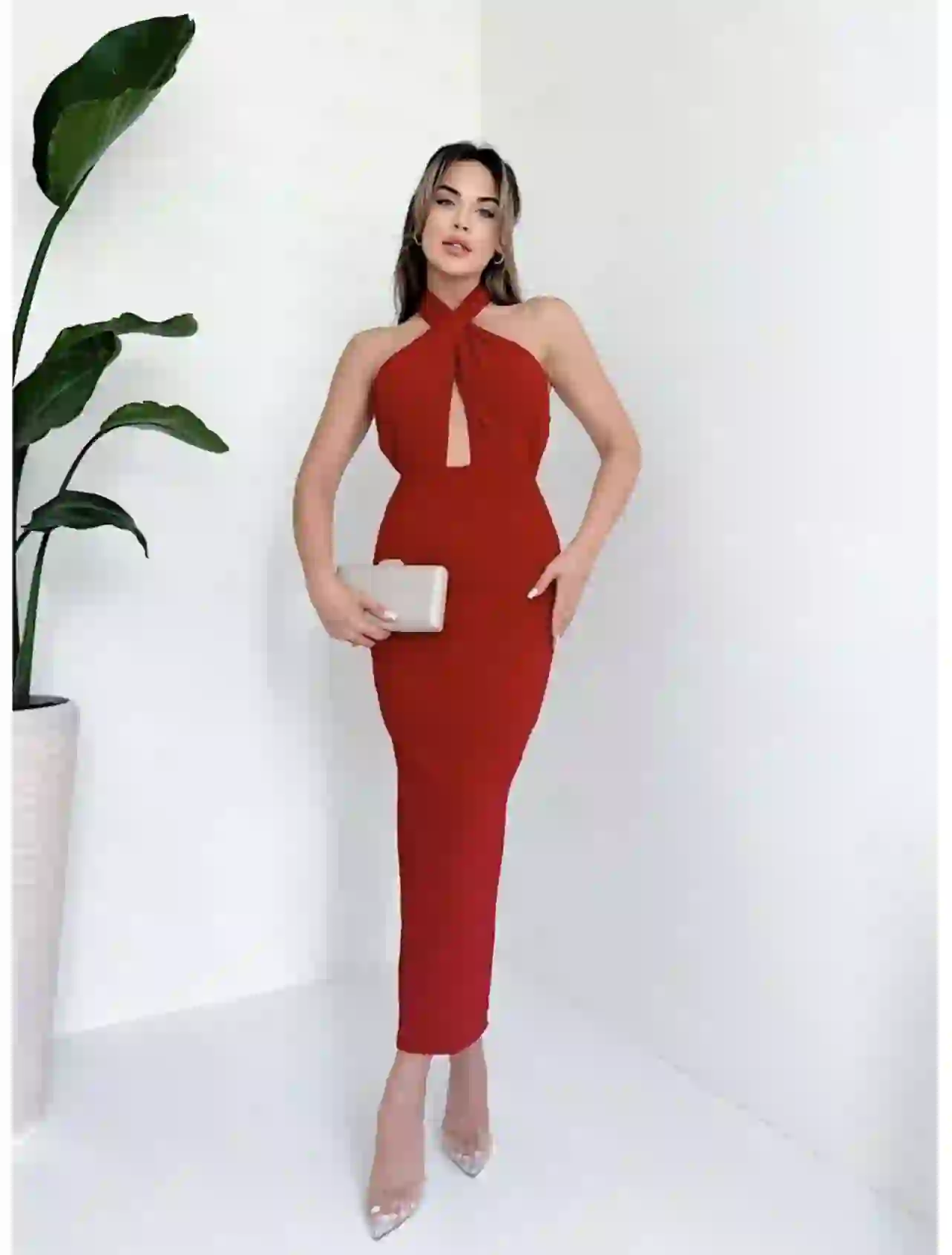 Sophia Dress/ Red