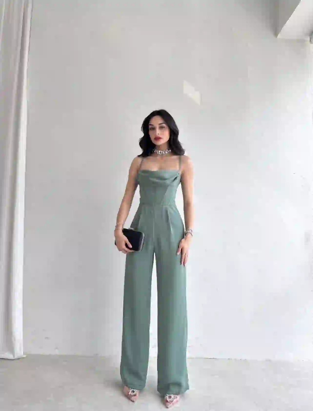 Σατέν Ολόσωμη Φόρμα / Μιντ