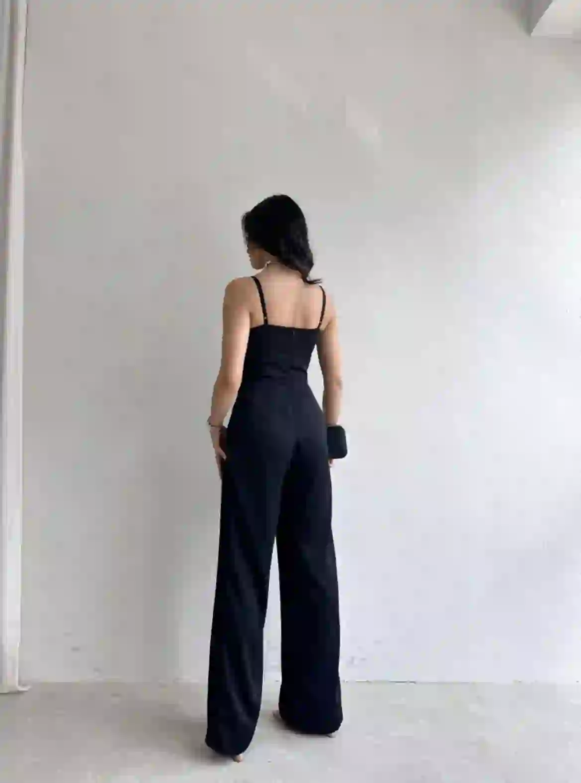 IMG_4697 Σατέν Ολόσωμη Φόρμα / Μαύρο - Image 4