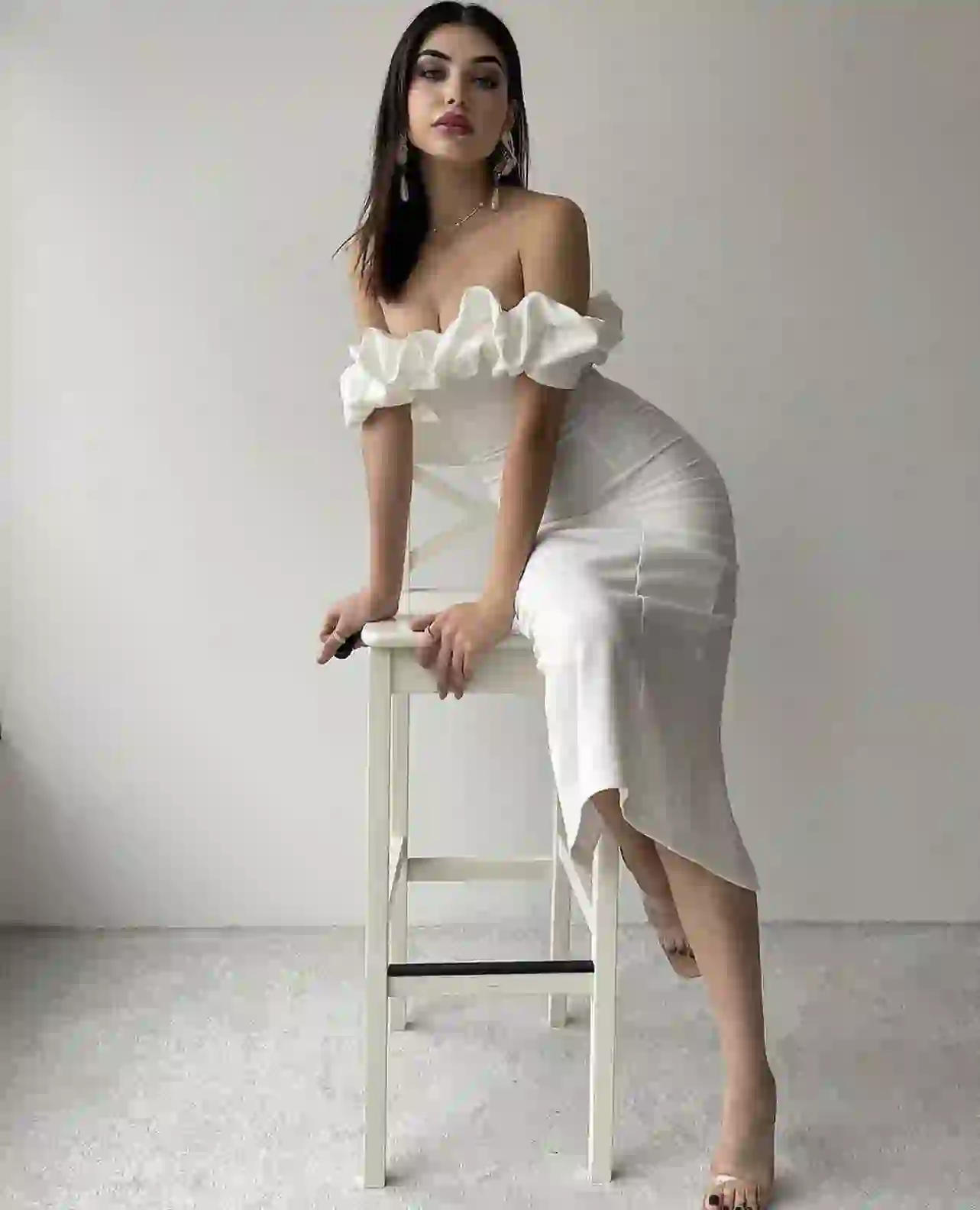 White Midi Dress 🤍