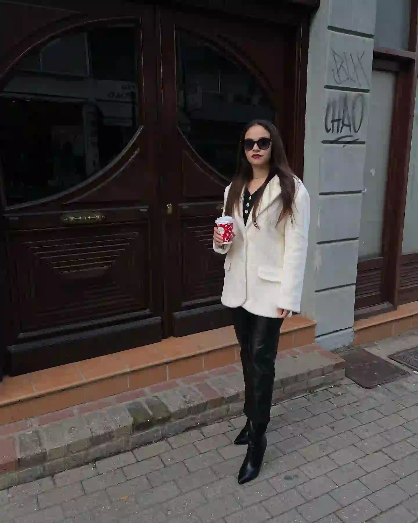 ◼️Γούνινο Μπλέιζερ/ Παλτό - Εκρού