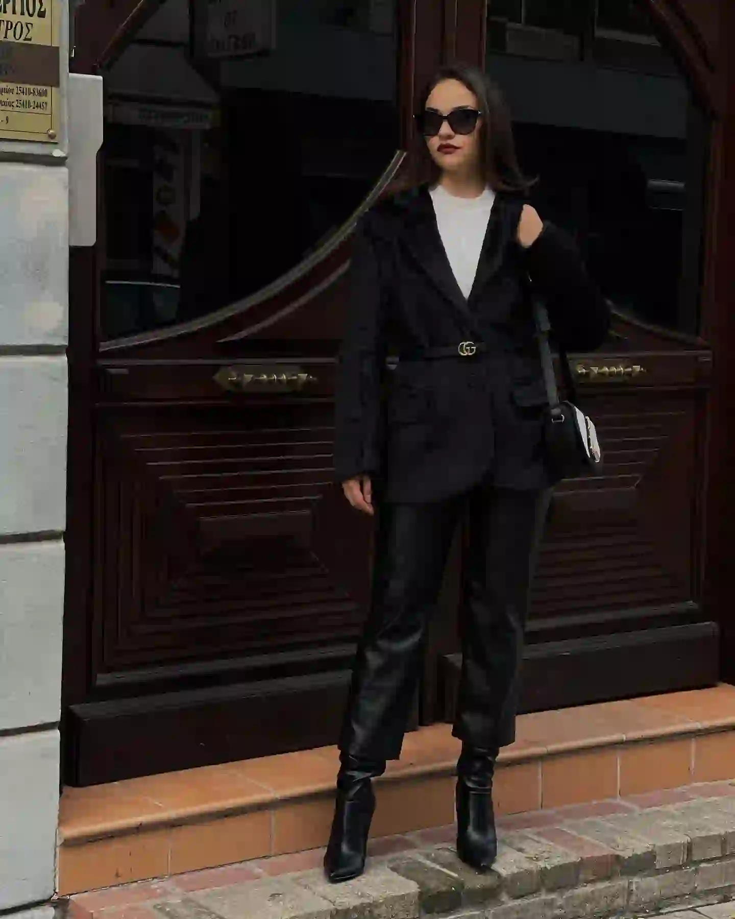 ◼️Γούνινο Μπλέιζερ/ Παλτό - Μαύρο