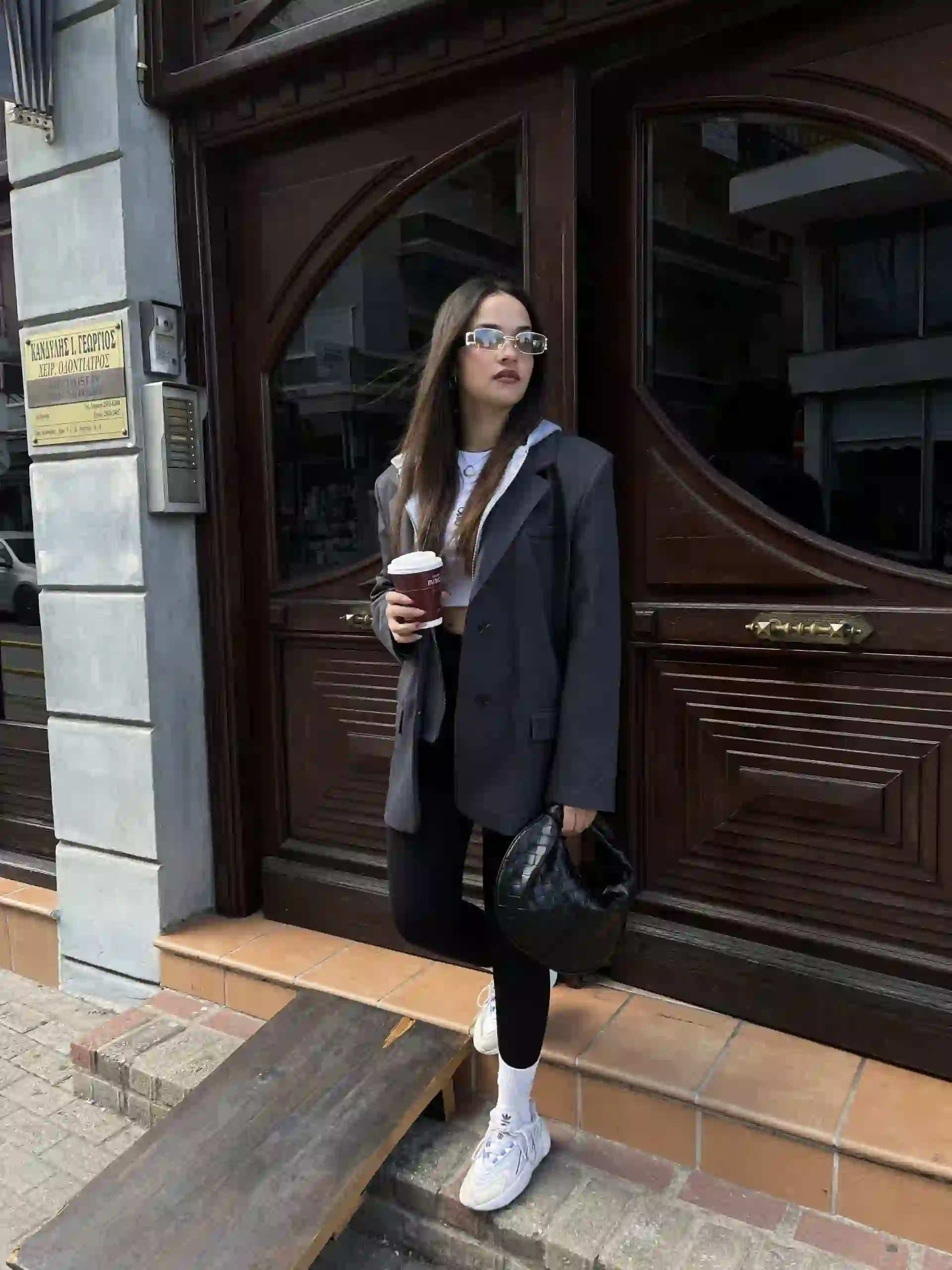 OVERSIZED ΜΠΛΕΙΖΕΡ ΜΕ ΛΕΠΤΟΜΕΡΕΙΑ ΦΟΥΤΕΡ/ ΑΝΘΡΑΚΙ