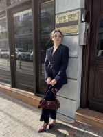 Premium Κουστούμι Με Ζώνη / Σκούρο Μπλε