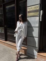 PREMIUM ΣΕΤ ΚΟΥΣΤΟΥΜΙ ΛΕΥΚΟ ΜΕ ΜΑΥΡΕΣ ΡΙΓΕΣ - Image 3