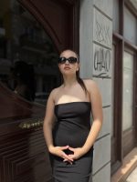 Στραπλες Μιντι Φόρεμα / Μαύρο - Image 2