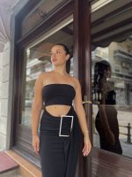 Strapless Cut Out Φόρεμα / Μαύρο 💥